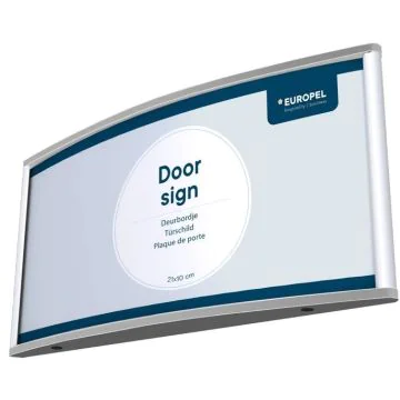 Plaque de Porte - 210 x 80 mm - Argent : EUROPEL image