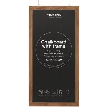 Ardoise avec cadre en bois - Naturel - 500 x 1000 mm : EUROPEL image