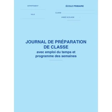 Journal de préparation de classe 36288 ELVE