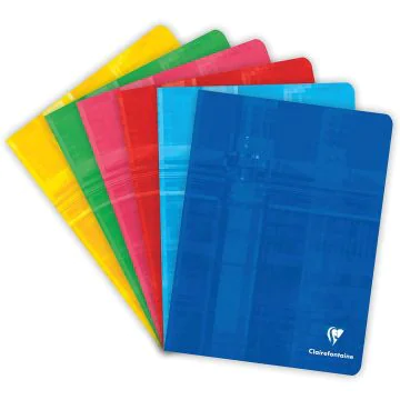 CLAIREFONTAINE : Cahier 96 pages Quadrillées - 170 x 220 mm Visuel