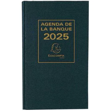 Agenda de Banque Journalier 2025 - 2 volumes - 160 x 340 mm EXACOMPTA