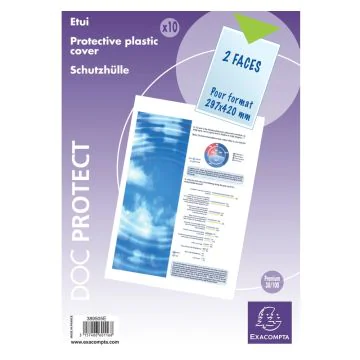Exacompta 389505E Etuis de protection taille A3 - 297 x 420 mm 