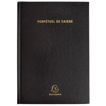EXACOMPTA : Agenda  perpétuel de Caisse - Reliure noire 38971E