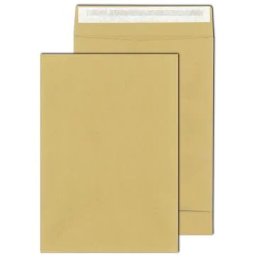 Pochettes d'expédition sans fenêtre - 250 x 353 mm - 90 g - Kraft marron : MAIL MEDIA Lot de 250 Visuel