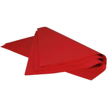 Papier de Soie - Rouge - 500 x 750 mm : CLAIREFONTAINE Lot de 480 feuilles Visuel