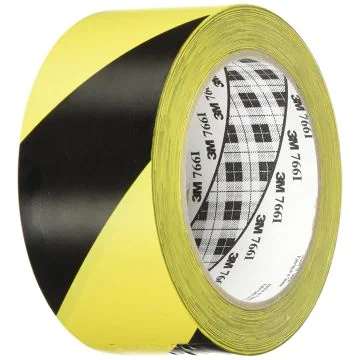 Ruban adhésif PVC souple - Noir/Jaune : 3M SCOTCH Visuel