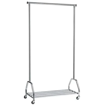 Porte-manteaux sur roulettes avec porte-bagage : UNILUX Groom 400050647