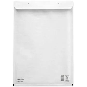 Pochettes d'expédition molletonnées - Blanc - 320 x 455 mm : MAIL MEDIA Lot de 50 Visuel