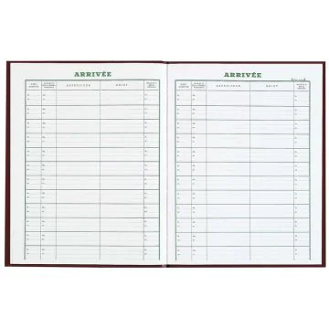 Enregistrement du courrier - Arrivée Registre Le Dauphin