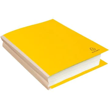 Chemise à soufflet Dos toilé Rock's - Jaune Citron EXACOMPTA Lot de 10 Exemple