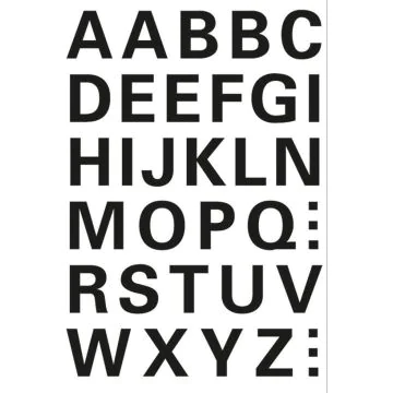 HERMA : Lettres autocollantes - 15 mm 4163