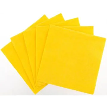 Lot de 20 Serviettes de table Cocktail - 250 x 250 mm - Jaune : PAP STAR Visuel