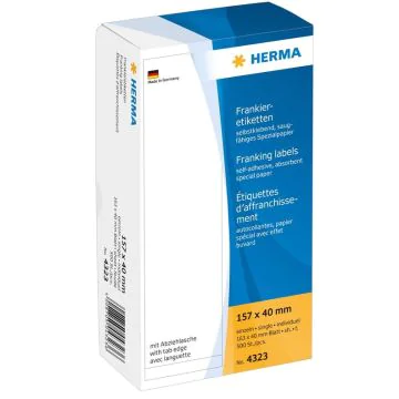 4323 HERMA : Etiquettes d'affranchissement - 157 x 40 mm