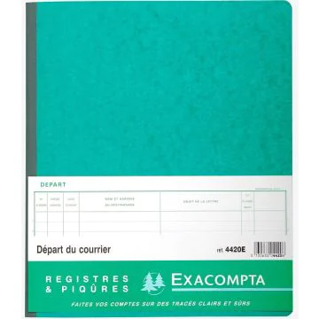 Registre d'Enregistrement  Départ du courrier EXACOMPTA 4420E