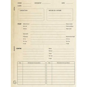 Dossier de Procédure - Chemises - Ivoire EXACOMPTA modèle