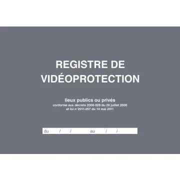 Registre de Vidéosurveillance ELVE 46007