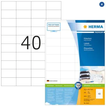 Étiquettes adhésives blanches - Multi-usages 4610  Herma 