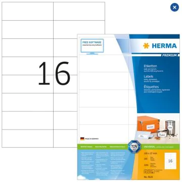 Étiquettes adhésives blanches - Multi-usages 4620 Herma 