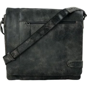 PRIDE & SOUL : Sac à bandoulière en cuir Noir JUMPER 47156