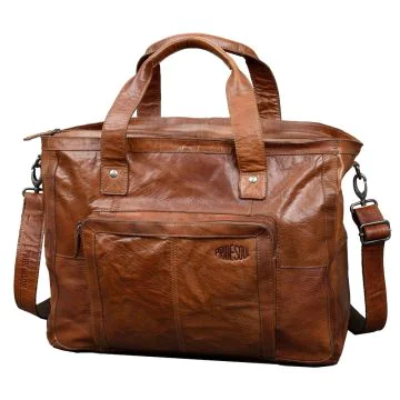 Grand sac à main - Cuir Marron : PRIDE ET SOUL Royal Visuel