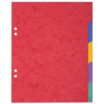 Jeu de 5 Intercalaires A5 en carte lustrée souple - Assortiment EXACOMPTA Image