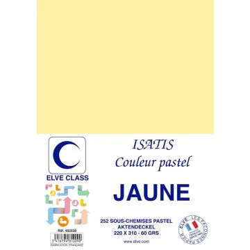 Sous-Chemise pour dossier A4 - Jaune ELVE Isatis 482528