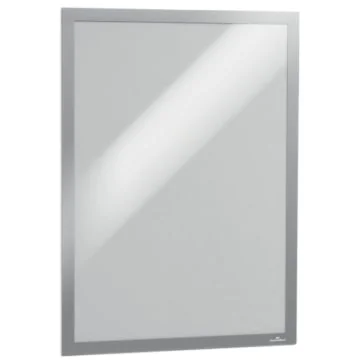 Cadre d'affichage magnétique auto-adhésif - A3 - Argent : DURABLE Lot de 6 Visuel