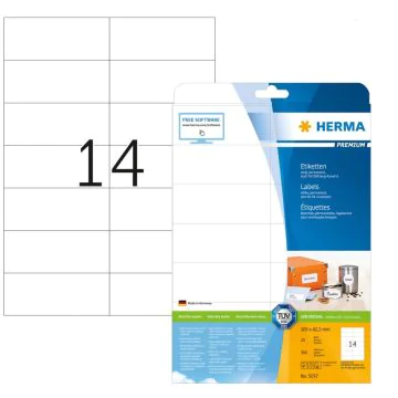 Étiquettes adhésives blanches - Multi-usages 5057 Herma 