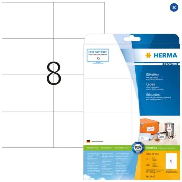 Étiquettes adhésives blanches - Multi-usages 5062 Herma 