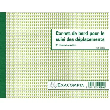 Carnet de bord du Véhicule Suivi des déplacements EXACOMPTA 5090E