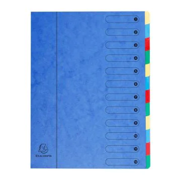 Trieur de Bureau - Bleu - 12 compartiments EXACOMPTA Harmonika