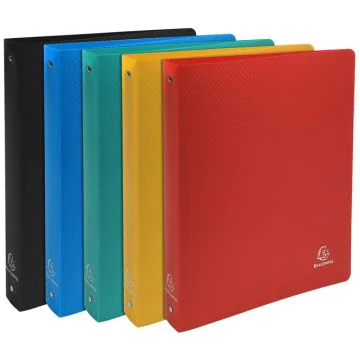 Classeur semi-rigide en PP - 4 anneaux de 30 mm - 5 couleurs assorties EXACOMPTA Visuel