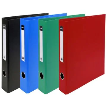 Classeur 4 anneaux en PVC - Dos de 60 mm - Assortiment de couleurs EXACOMPTA Photo