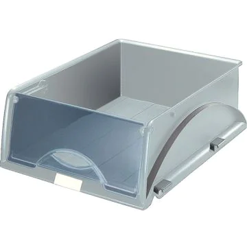 Photo Bac à courrier empilable avec rabat - Gris LEITZ Sorty Image