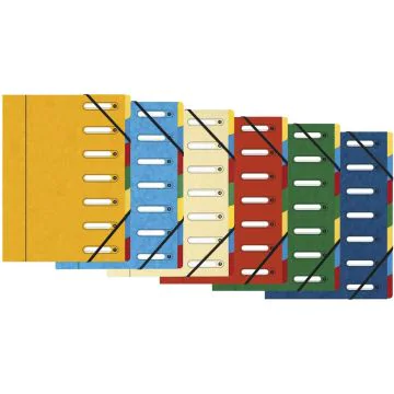 5307E EXACOMPTA  : Trieur avec élastiques  Assortiment