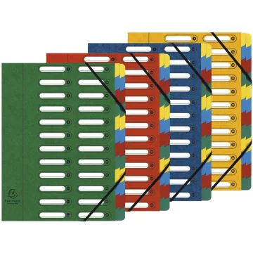 5324E EXACOMPTA  : Trieur avec élastiques  Assortiment photo