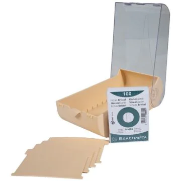 Boîte à fiches - 195 x 100 x 63 mm - A8 - Corail : EXACOMPTA Aquarel image