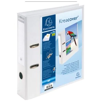 EXACOMPTA Classeurs Kreacover - Dos de 70 mm blanc 53789E