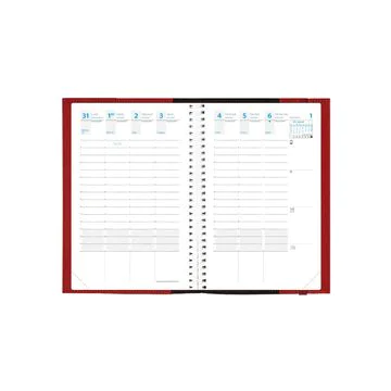 Agenda Semainier 2025 - 100 x 150 mm - Cuivre irisé QUO VADIS Time et Life Pocket intérieur