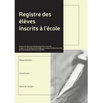 Cahier Elèves inscrits à l'école LE DAUPHIN