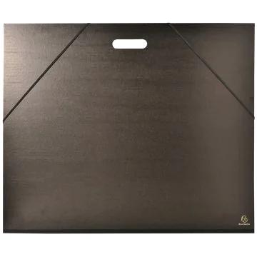 Carton à Dessin avec poignée Kraft noir - Raisin 720 x 520 mm : EXACOMPTA Visuel
