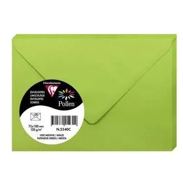 photo Enveloppe POLLEN Vert menthe Format  75 x 100 mm 5540C