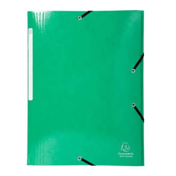 EXACOMPTA 55830E Chemise à élastiques Iderama - Vert foncé