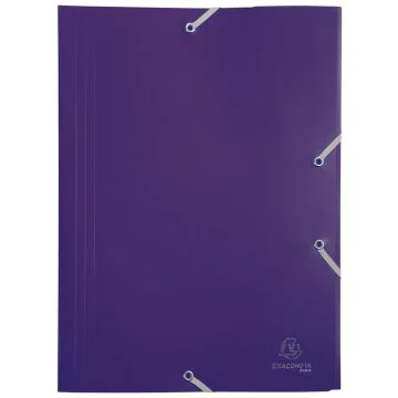 Chemise à élastiques - Violet EXACOMPTA Eco Visuel