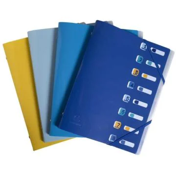 Trieur 8 compartiments - Assortiment EXACOMPTA Bee Blue