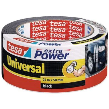 Photo Ruban adhésif universel extra Power - Noir - 50 mm x 25 m TESA