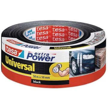 Photo Ruban adhésif universel extra Power - Noir - 50 mm x 50 m TESA