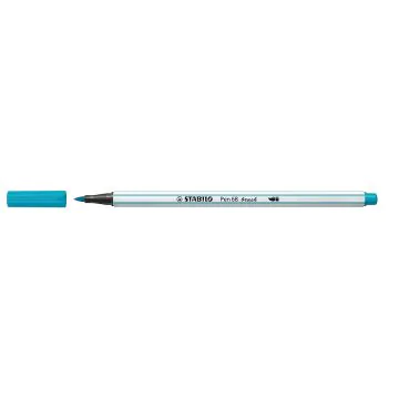 Photo STABILO : Stylo-feutre Pen 68 Brush - Bleu clair