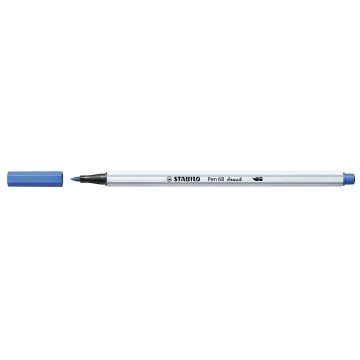 Photo STABILO : Stylo-feutre Pen 68 Brush - Bleu Foncé