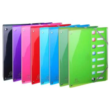 Trieur à dos extensible - 8 compartiments - Assortiment EXACOMPTA Iderama